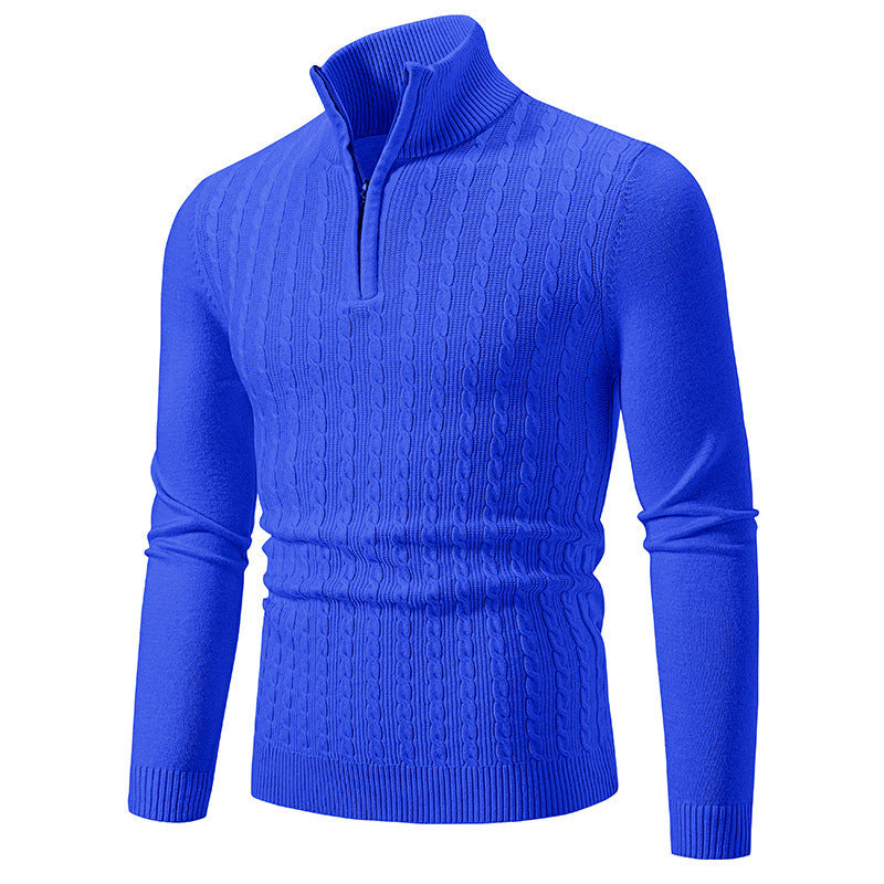 Herren modischer Rollkragenpullover mit Reißverschluss Krohn-e