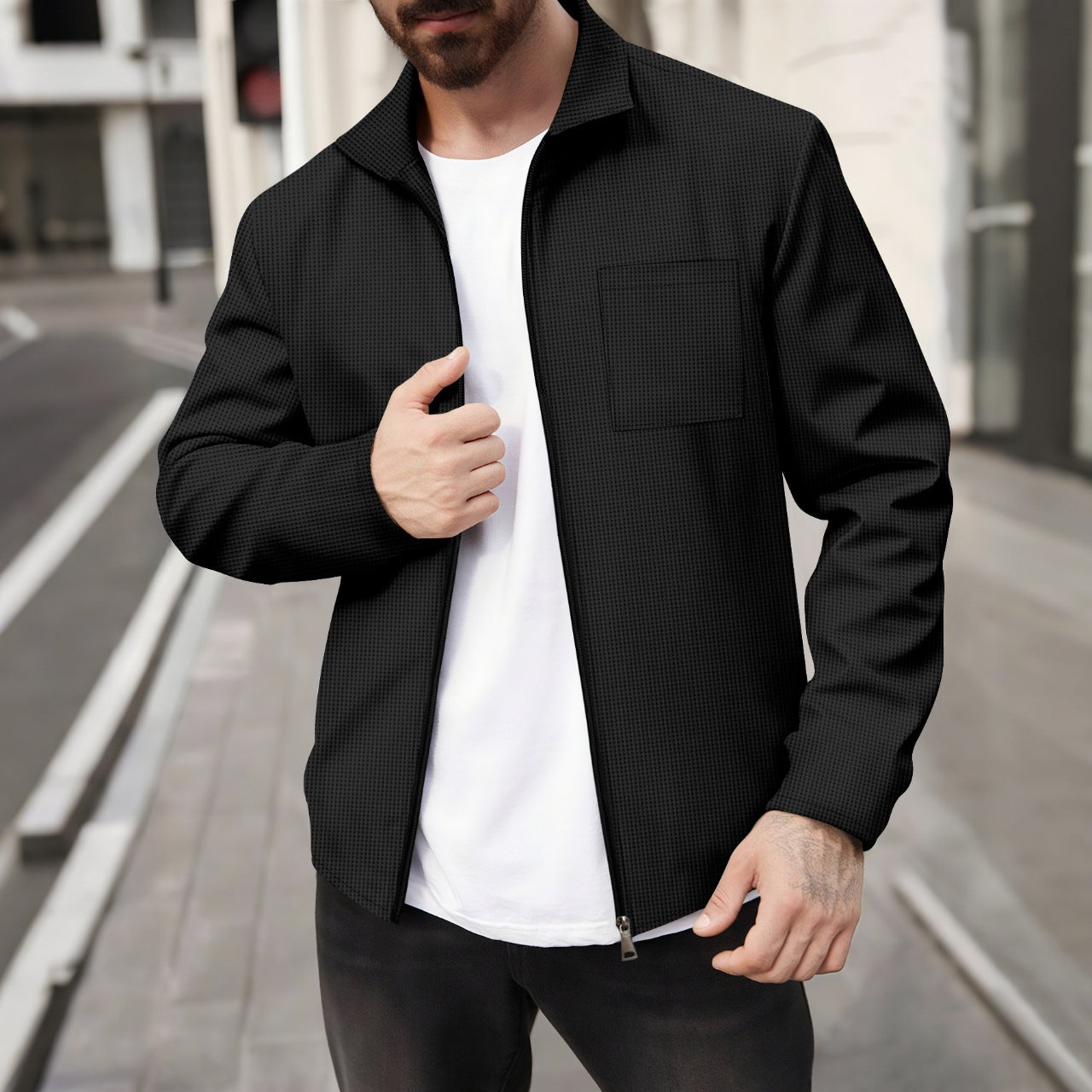 Herren sportliche Jacke Krohn-e