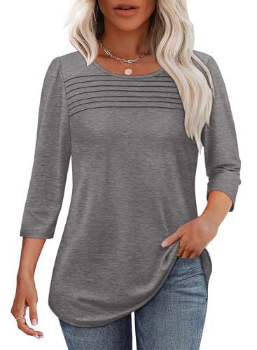 Damen Elegant geschnittenes Oberteil mit gerafften Details Krohn-e