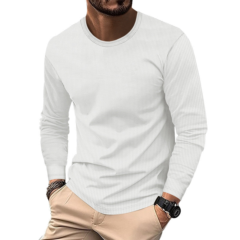 Herren modisches Langarmshirt mit strukturierter Oberfläche Krohn-e