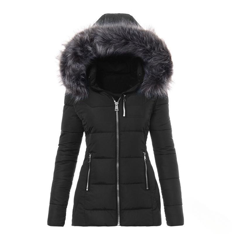 Damen Winterjacke mit abnehmbarem Kunstpelzkragen Krohn-e