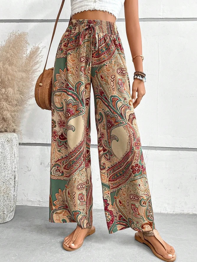 Damen Weite Hosen mit Paisleydruck Krohn-e