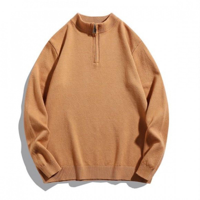Herren gemütlicher Rollkragenpullover mit Reißverschluss Krohn-e