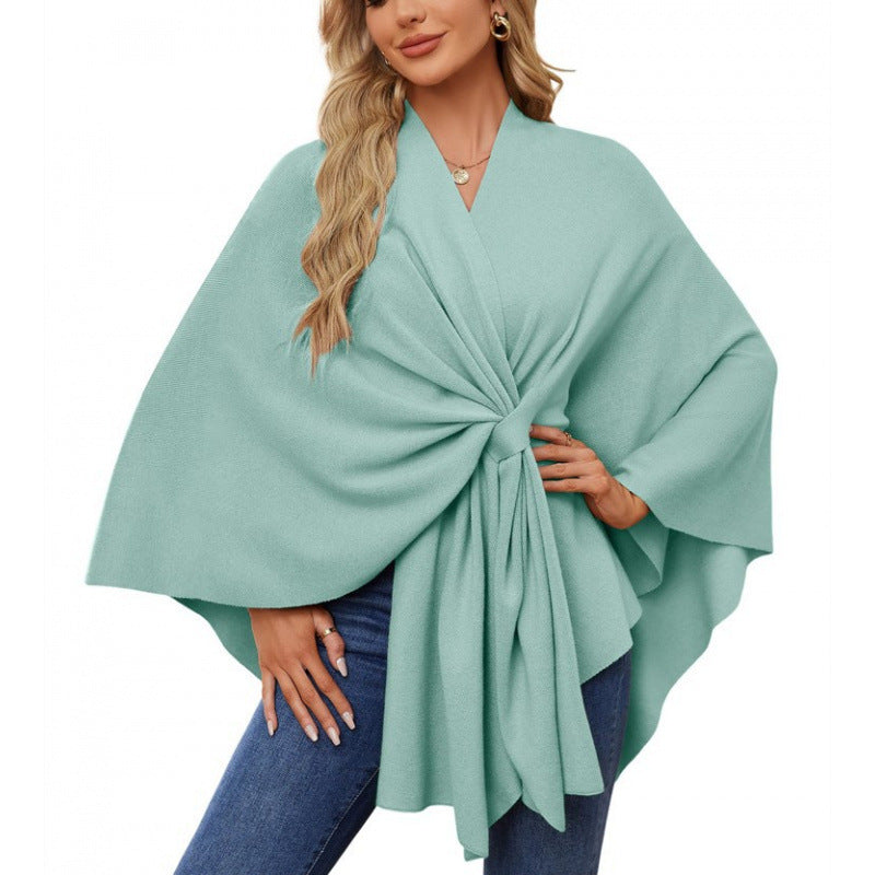 Damen modischer Wickelmantel mit trendigem Design Krohn-e