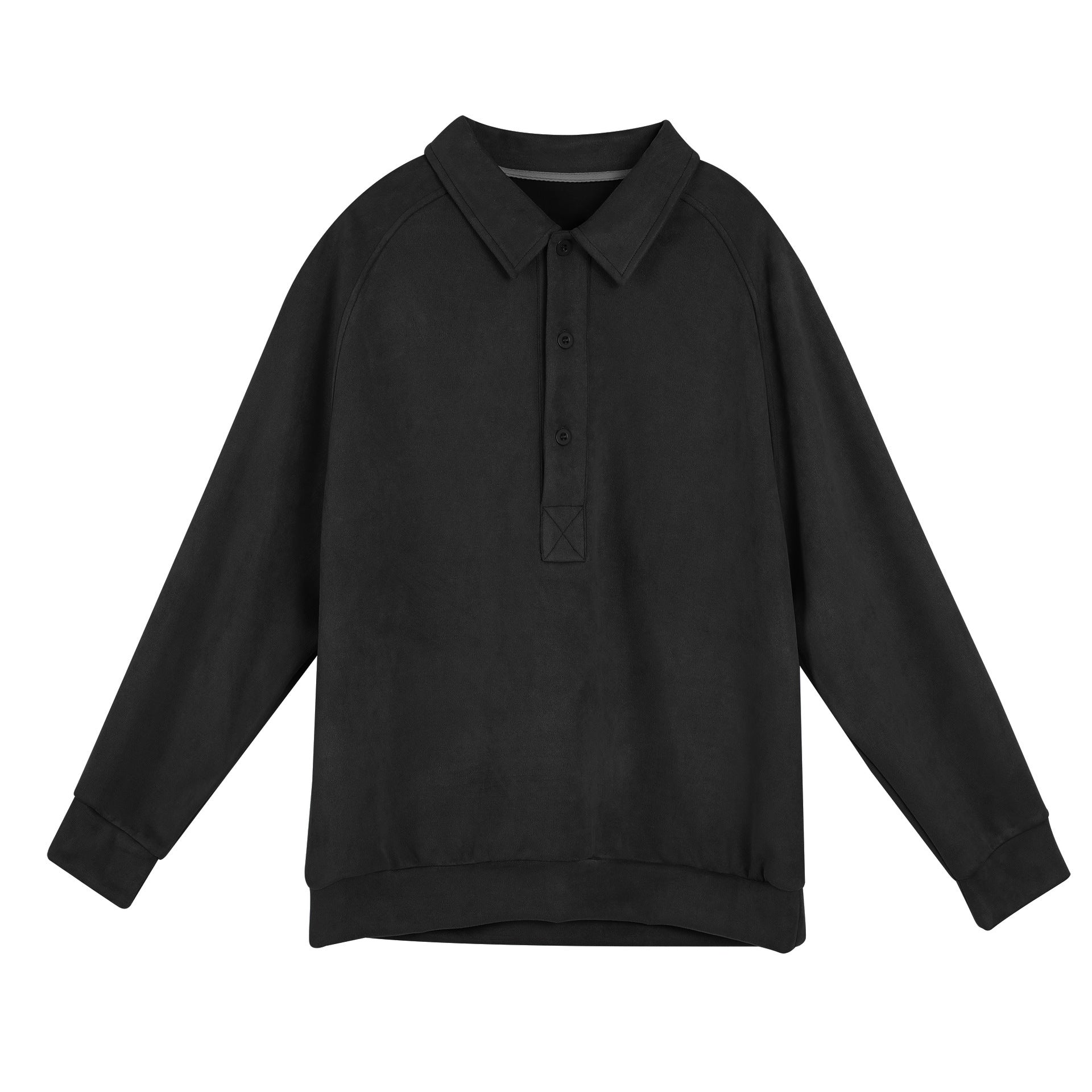 Damen Sportliches Langarm-Polooberteil mit lässigem Kragen und Knopfdetails Krohn-e