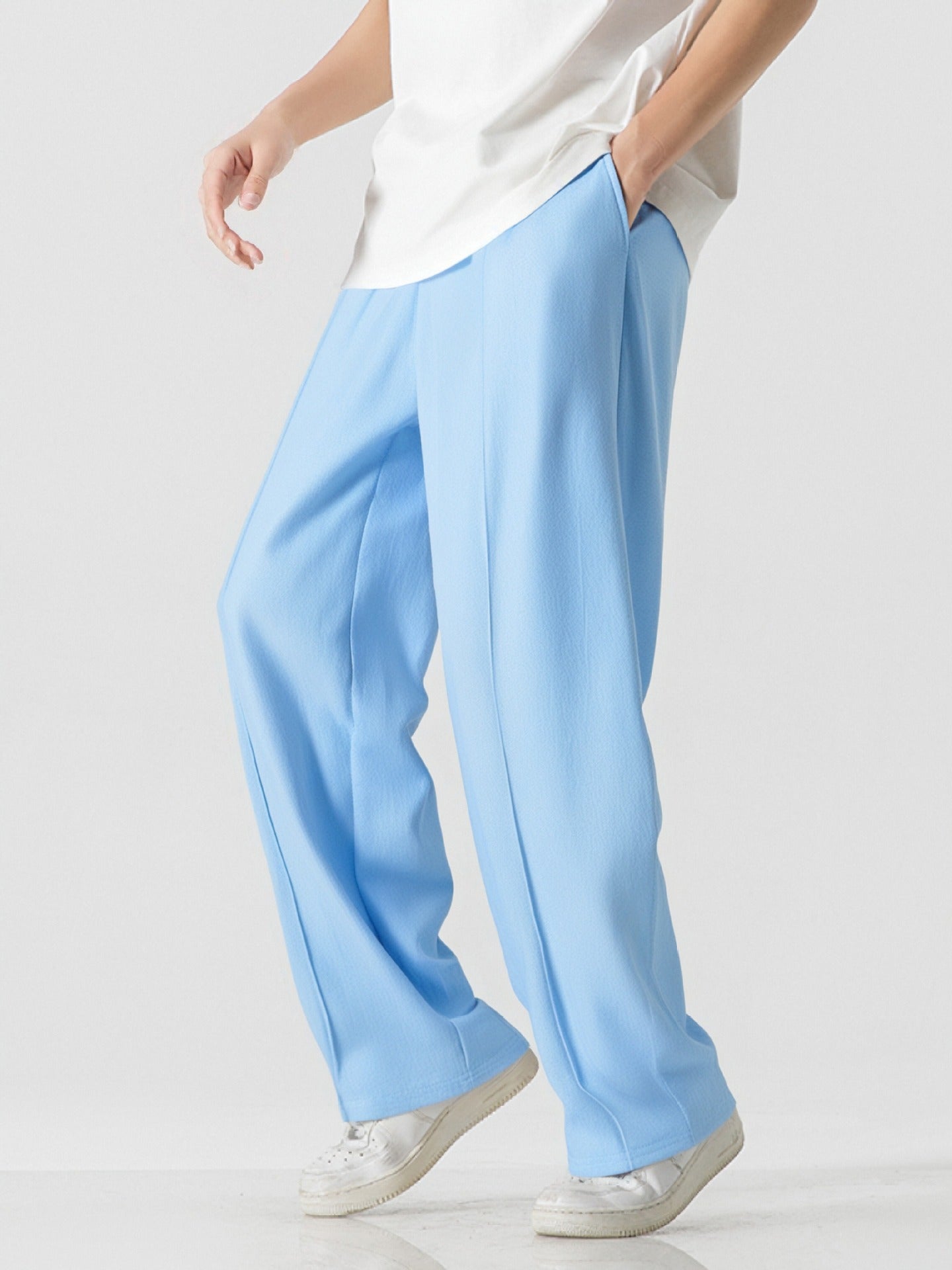 Herren Elegante, weite Freizeithose aus atmungsaktivem Gewebe Krohn-e