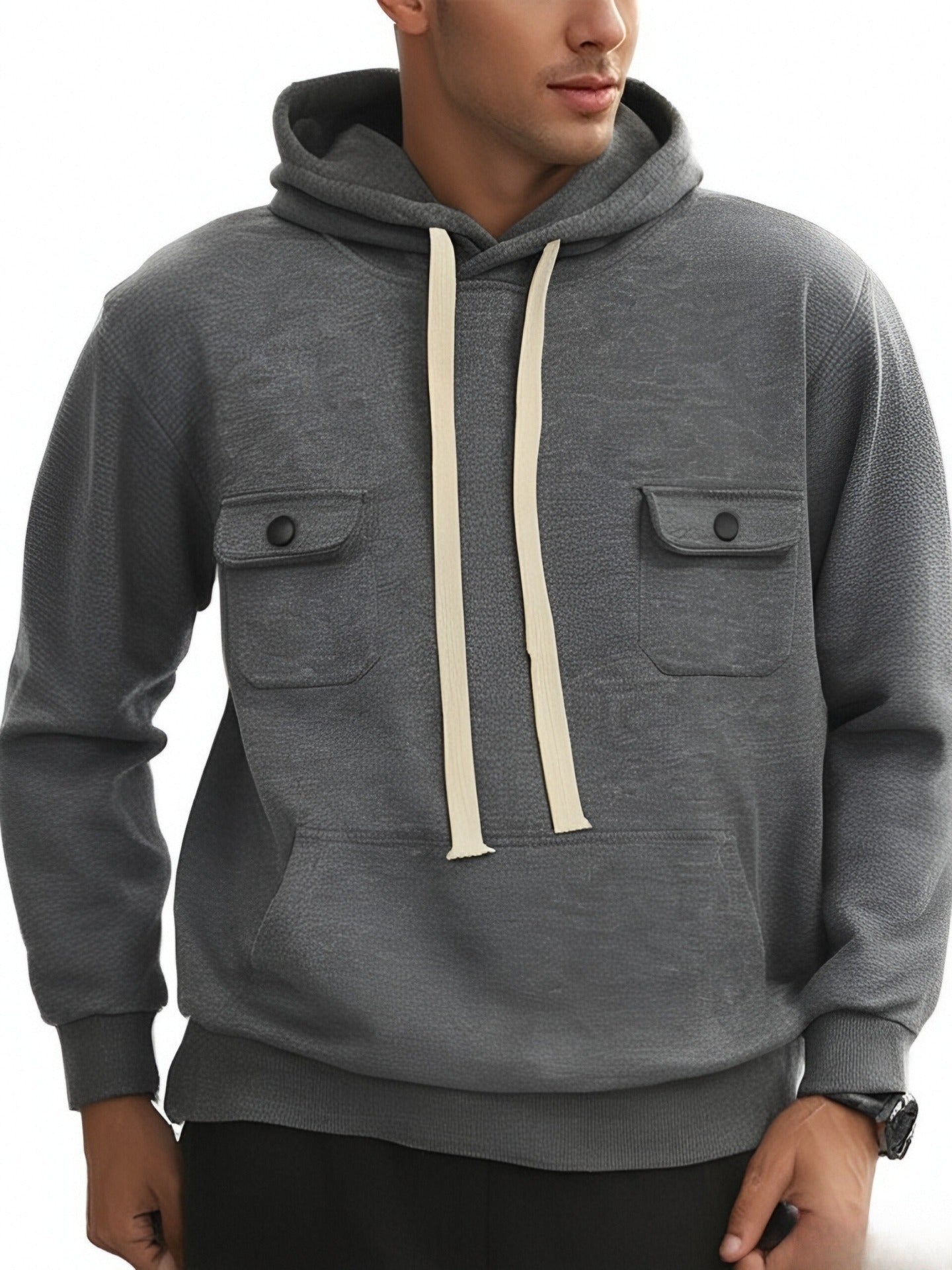 Herren Kapuzenpullover mit praktischen Taschen und modernem Design Krohn-e