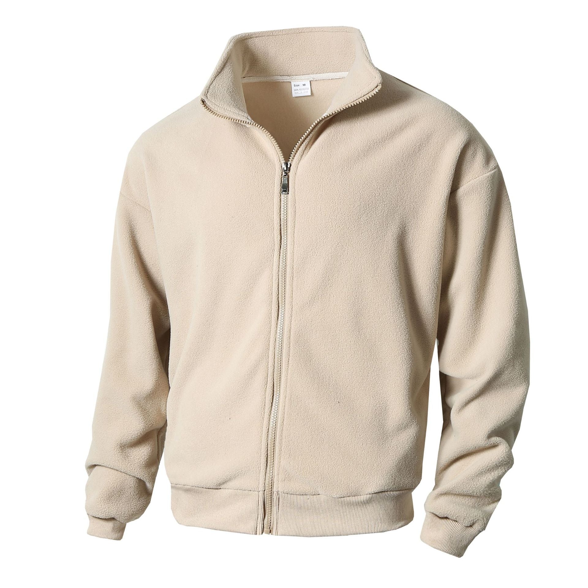 Herren Fleecejacke mit hohem Kragen und durchgehendem Reißverschluss Krohn-e