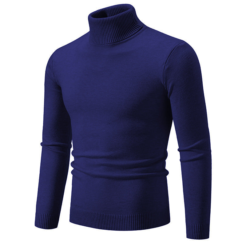 Herren eleganter Rollkragenpullover aus feiner Baumwolle Krohn-e