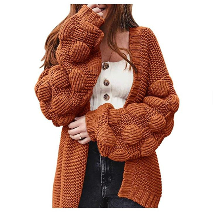 Damen Strickjacke mit voluminösen Ärmeln Krohn-e