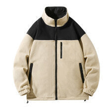 Herren Fleecejacke mit hohem Kragen und Reißverschlusstaschen Krohn-e