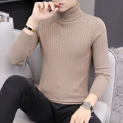 Damen Strickpullover mit hohem Kragen und Rippenmuster Krohn-e