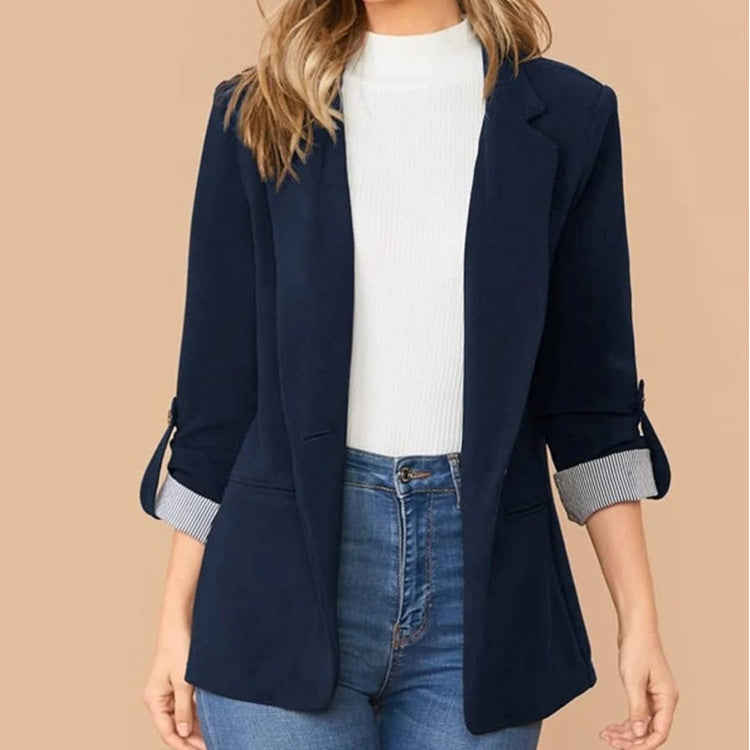 Damen Elegante Blazerjacke mit Kontrastdetails Krohn-e