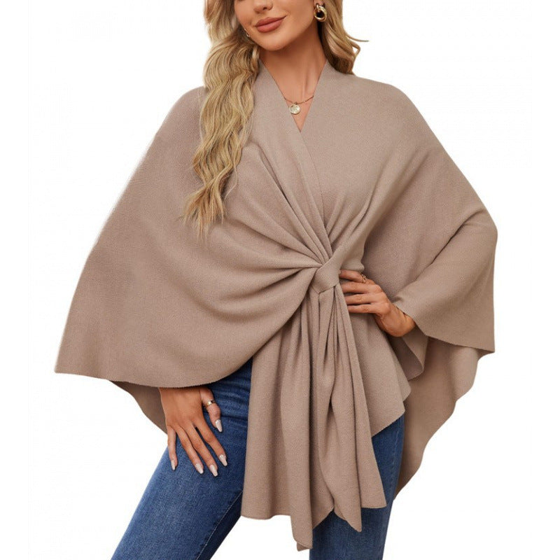 Damen modischer Wickelmantel mit trendigem Design Krohn-e