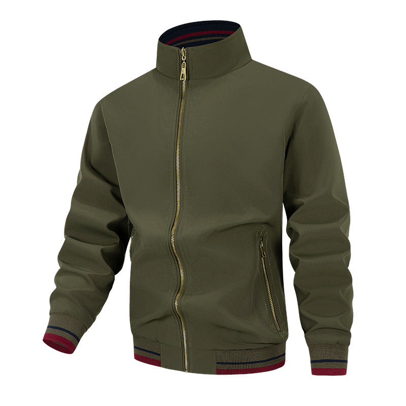 Herren modische Übergangsjacke mit hohem Kragen und praktischen Taschen Krohn-e