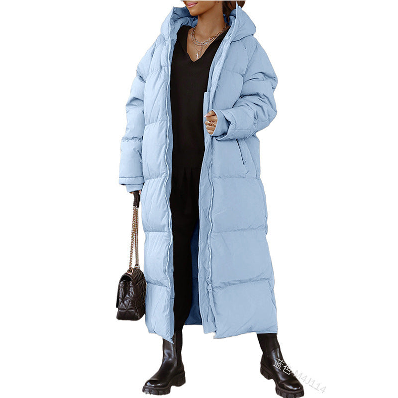 Damen Lange gesteppte Winterjacke Krohn-e