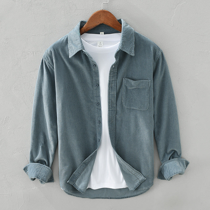 Elegantes Herren Retro Cordhemd für alle Anlässe