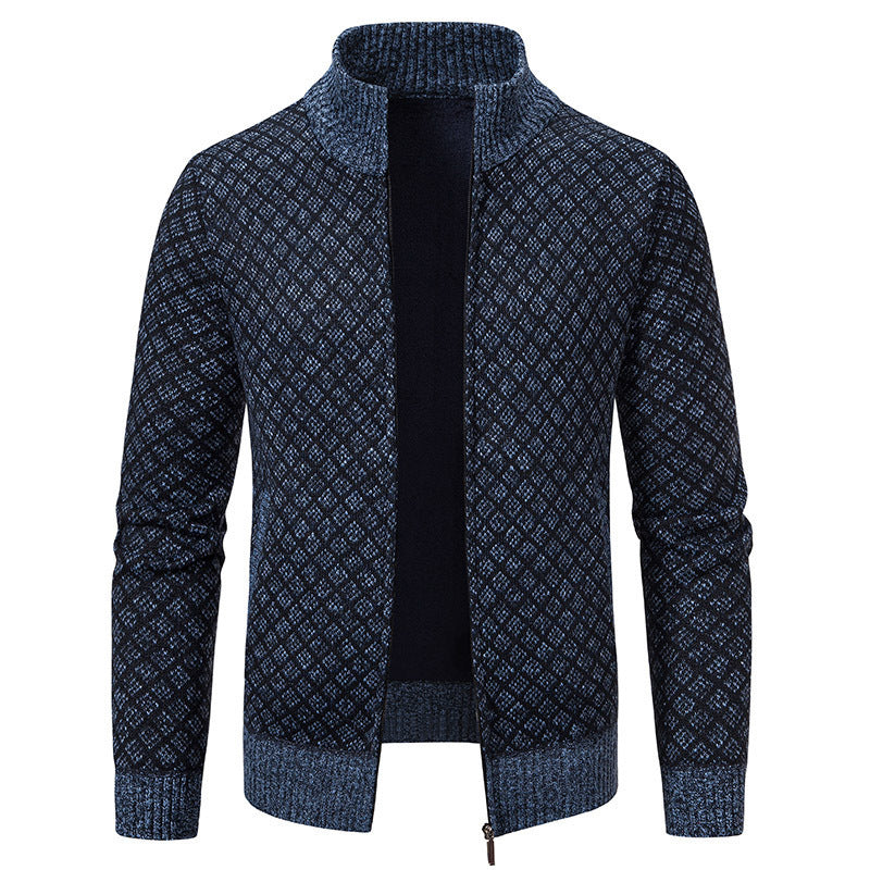 Damen elegante Strickjacke mit Stehkragen Krohn-e