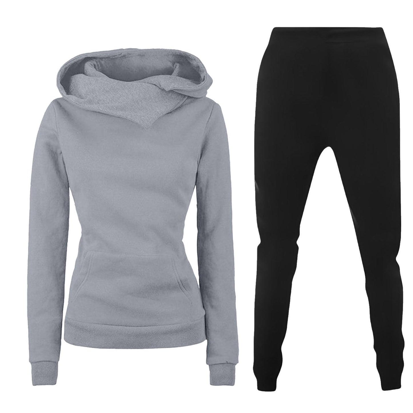 Damen Kapuzenpullover und Sporthose Kombination Krohn-e