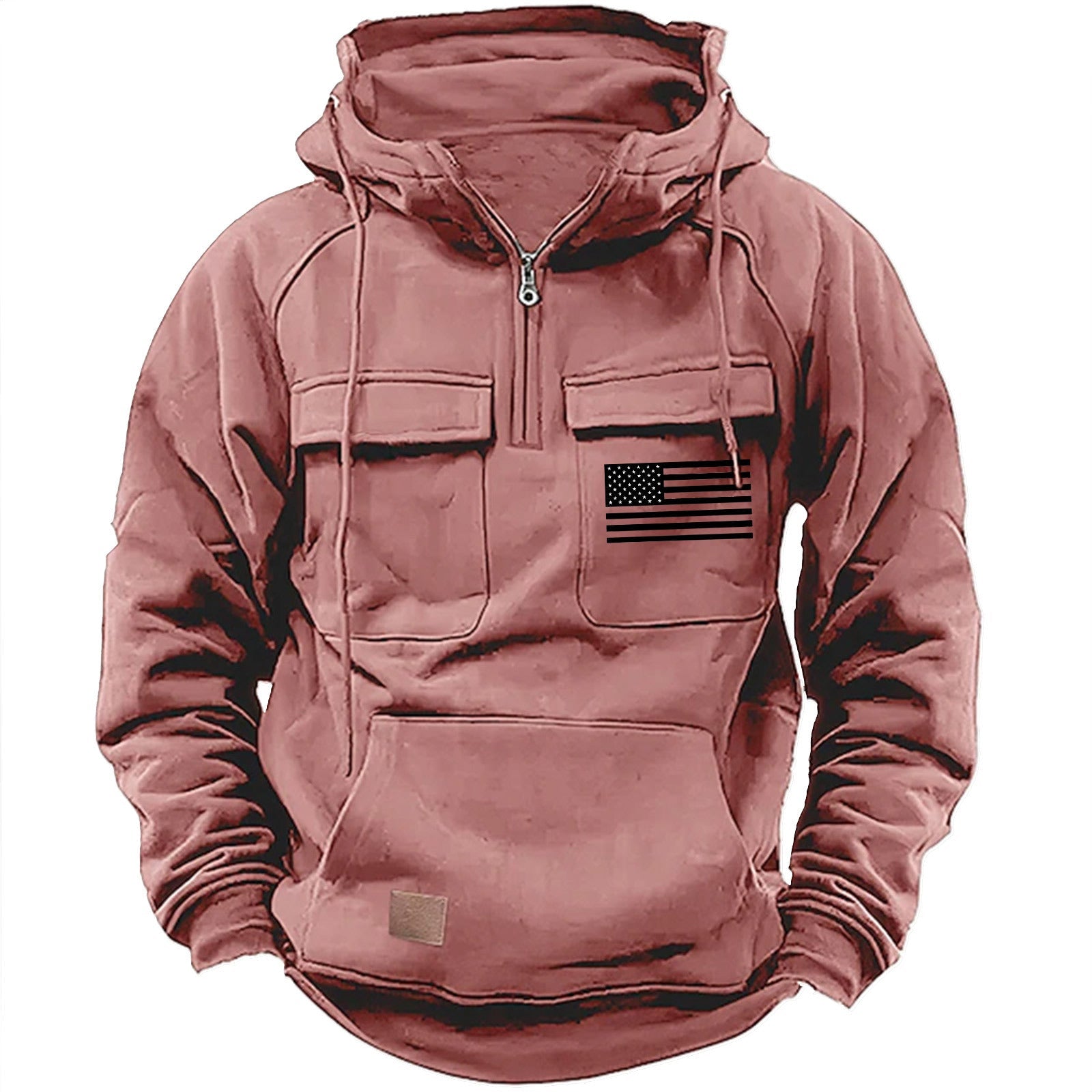Herren praktische Kapuzenpullover mit zahlreichen Taschen Krohn-e