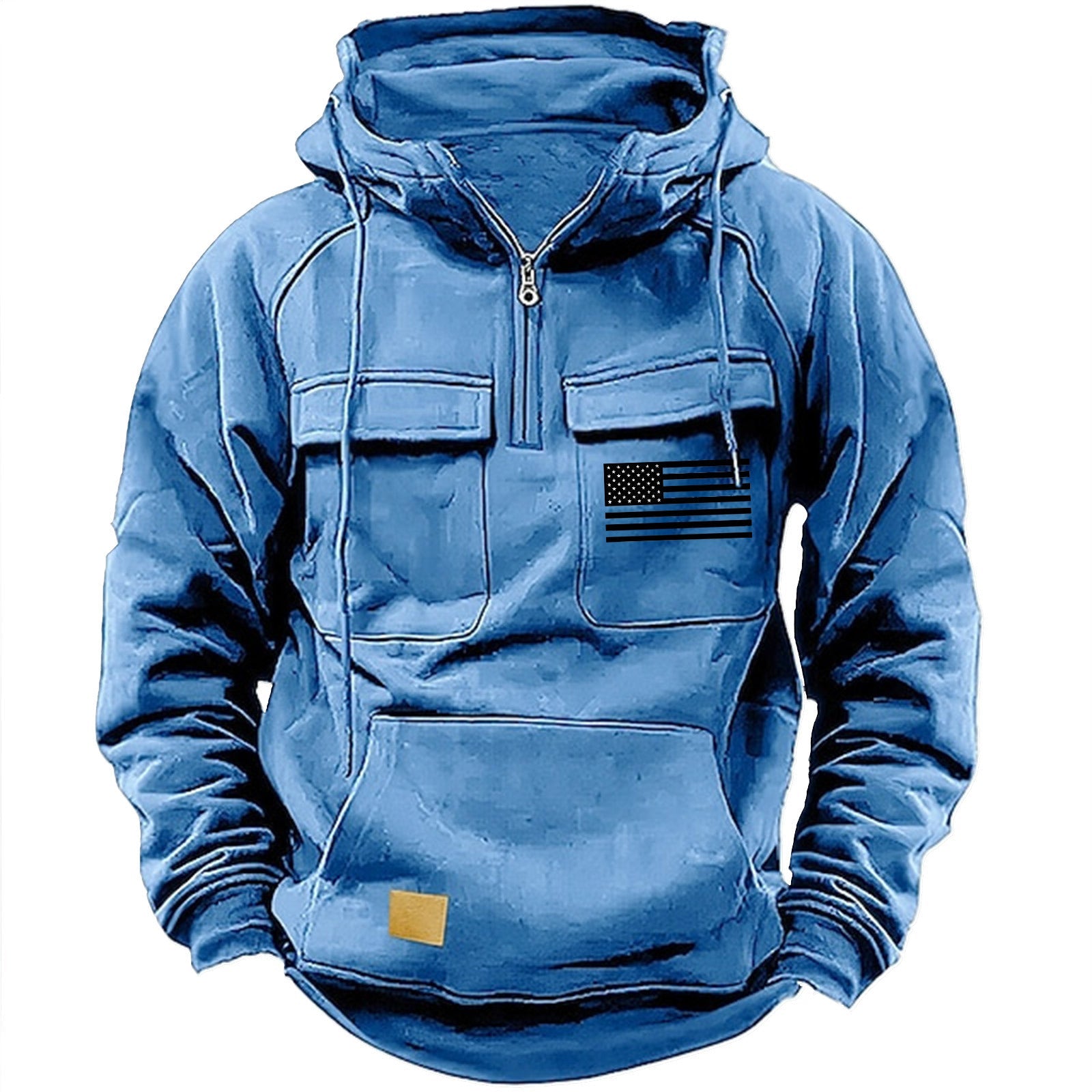 Herren praktische Kapuzenpullover mit zahlreichen Taschen Krohn-e