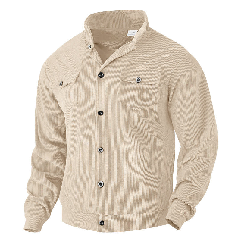 Herren Jacke im Vintage-Stil mit praktischen Taschen und strukturiertem Design Krohn-e