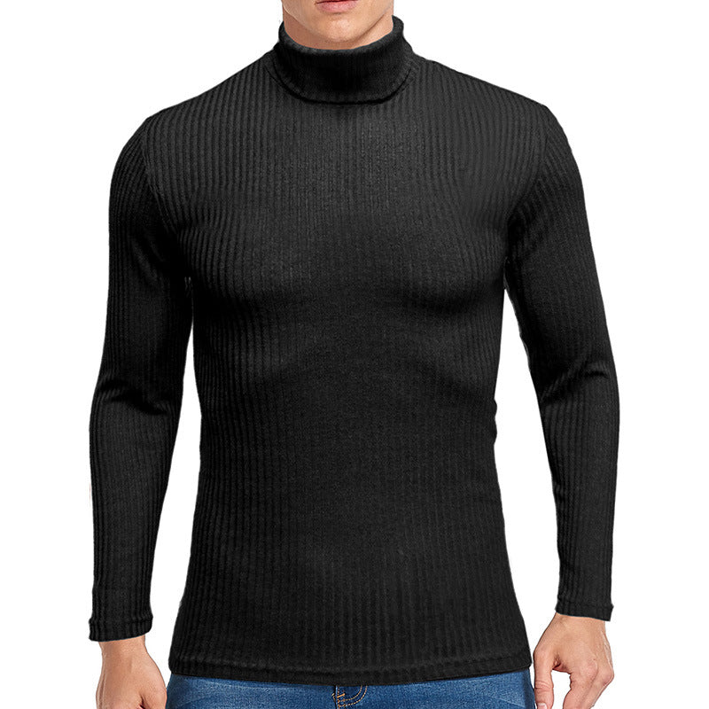 Herren feiner Rollkragenpullover aus strukturiertem Strick Krohn-e
