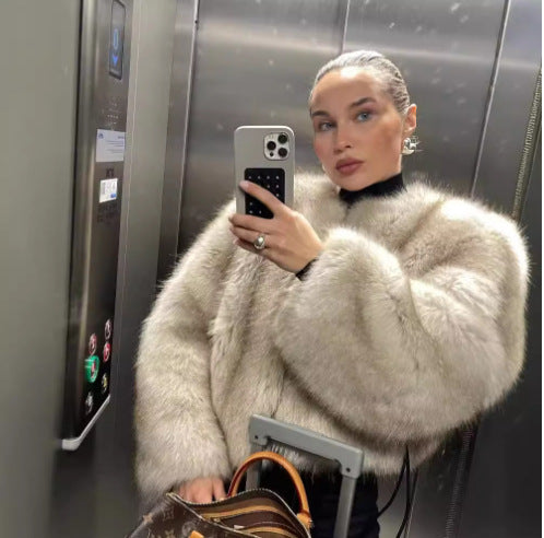 Damen kurzärmlige Pelzjacke Krohn-e