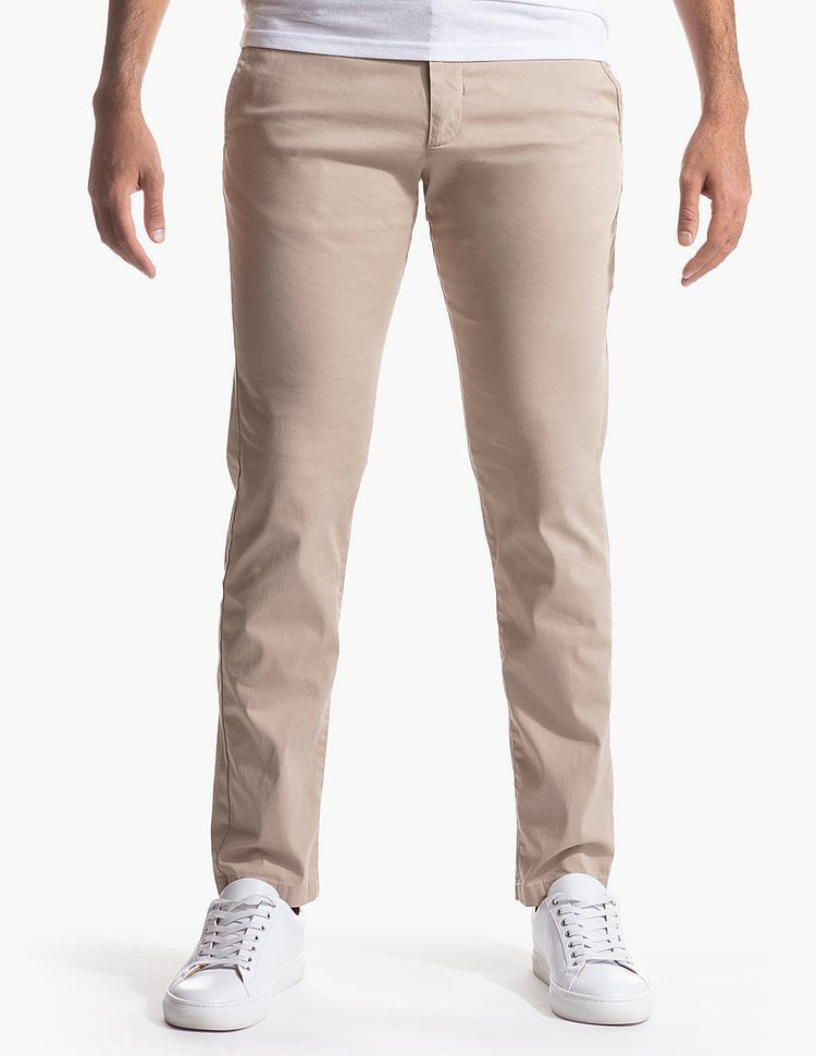 Herren Slim-Fit Chinohose aus atmungsaktivem Material Krohn-e