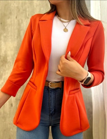 Damen Modischer Blazer mit lässigen Taschen Krohn-e