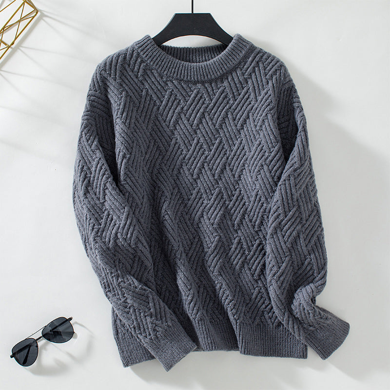 Krohn-e | Einfarbiger Pullover Mit Weichem Stoff