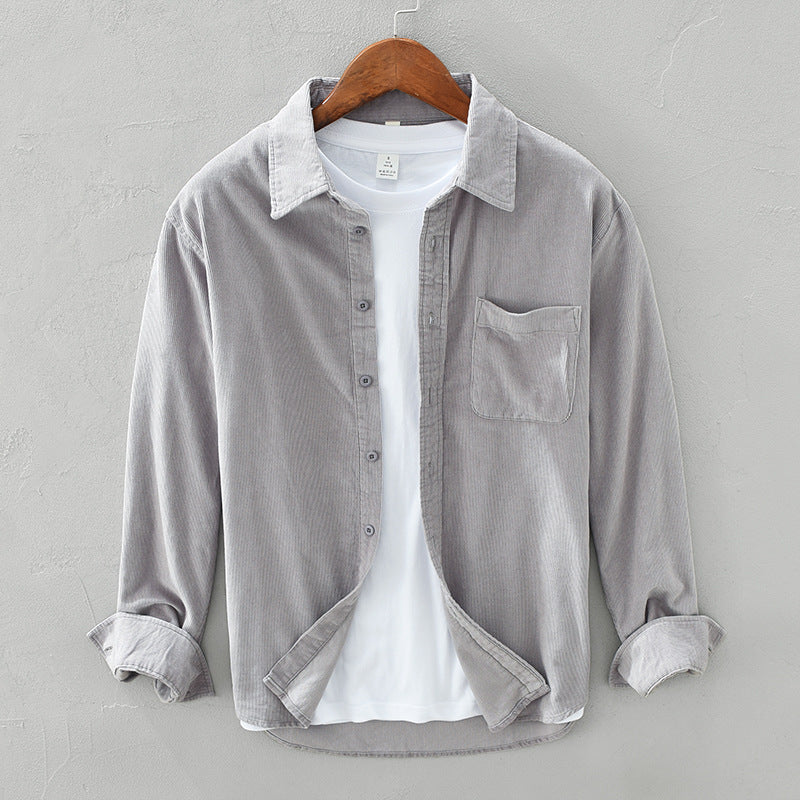 Elegantes Herren Retro Cordhemd für alle Anlässe