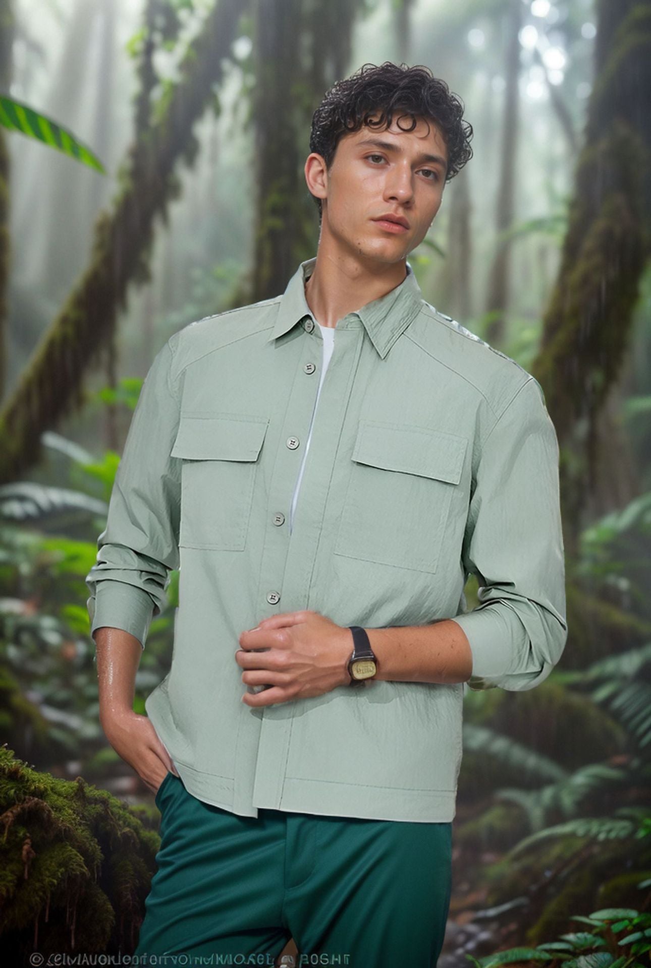 Herren lässige Sommerjacke mit Windschutz Krohn-e