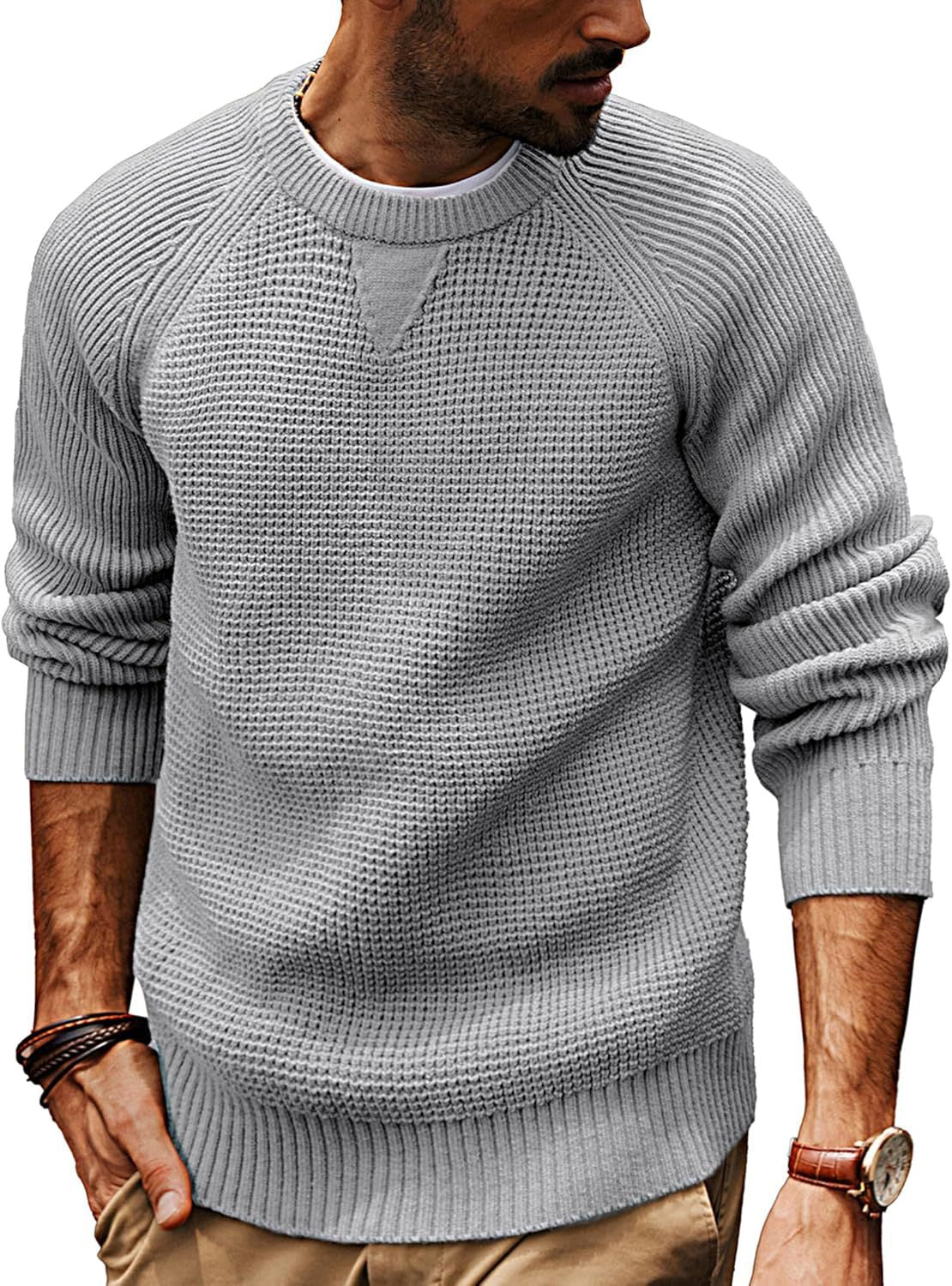 Herren strukturiertes Pullover mit lässigem Schnitt Krohn-e
