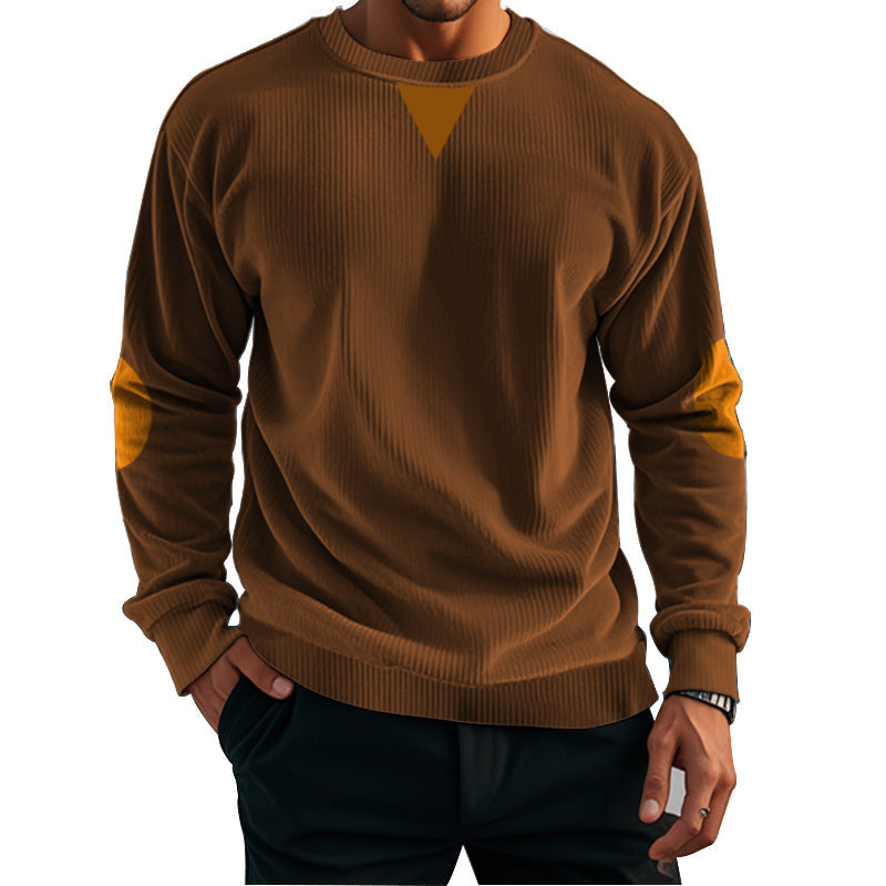 Herren komfortabler Fleece-Pullover mit Struktur Krohn-e