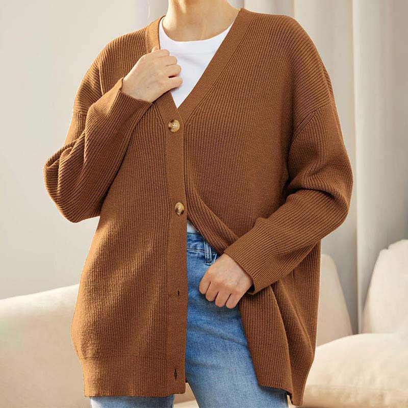 Krohn-e | Klassische Strick-Strickjacke für Alltag