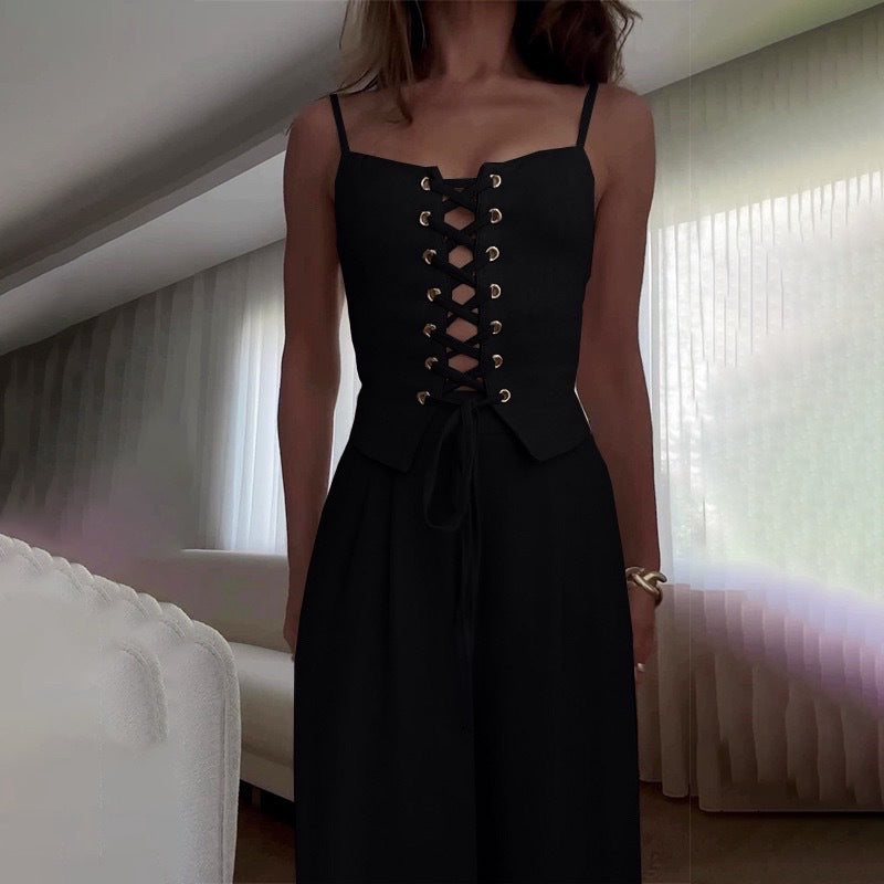 Damen Korsettbluse mit Schnüroptik Krohn-e