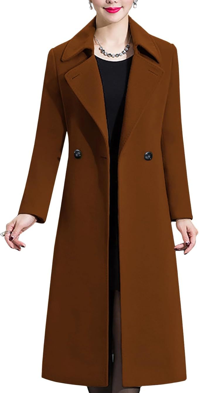 Damen Eleganter langer Mantel Krohn-e