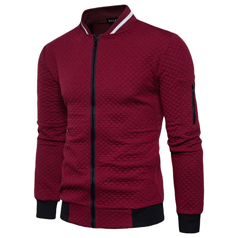 Herren Steppjacke mit praktischem Stehkragen und Reißverschlusstaschen Krohn-e