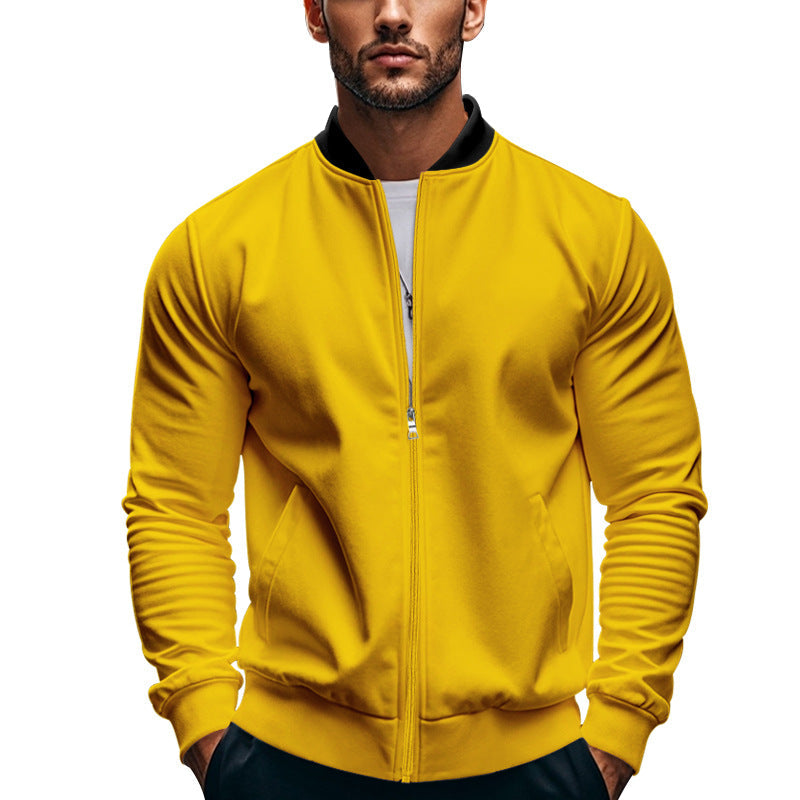 Herren stilvolle Sportjacke mit hochschließendem Kragen und praktischen Taschen Krohn-e
