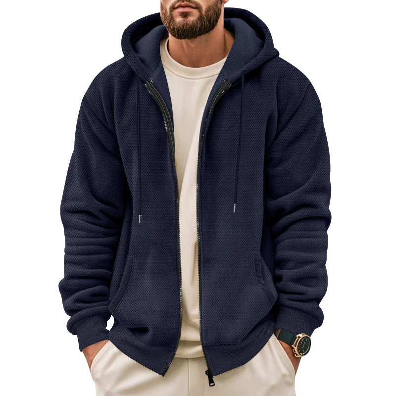 Herren Sportliche Kapuzenjacke mit innovativer Struktur Krohn-e