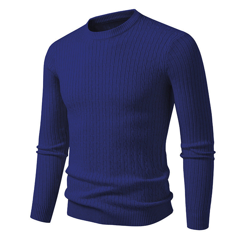 Herren modischer Strickpullover mit strukturiertem Zopfdesign Krohn-e