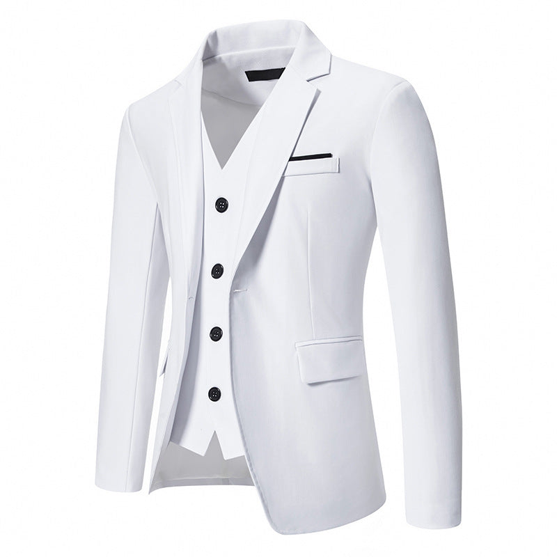 Herren elegant ausgestattetes Anzugset mit Blazer, Weste und Hose Krohn-e