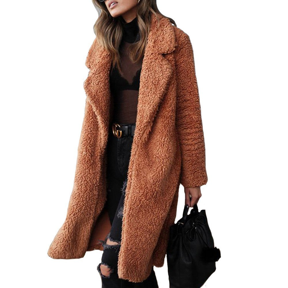 Damen Kuscheliger Sherpa-Mantel Krohn-e