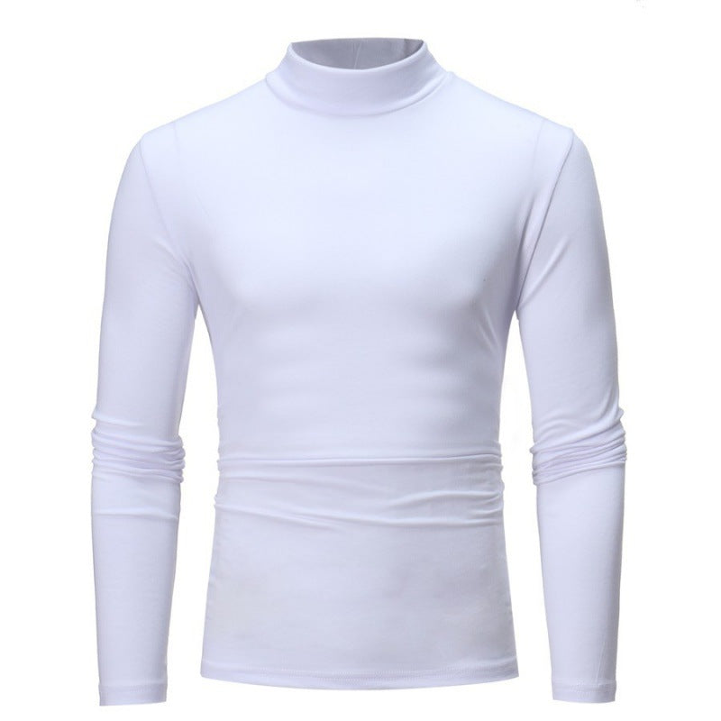 Herren Rollkragen Langarmshirt mit figurbetontem Schnitt und atmungsaktiver Stretch-Qualität Krohn-e