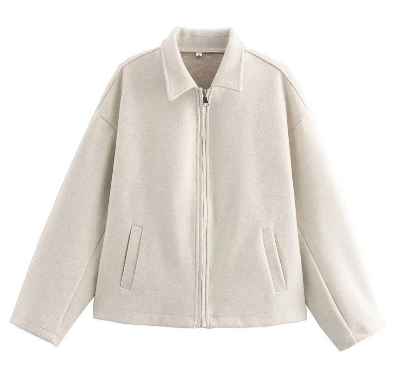 Damen modische cropped Wolljacke Krohn-e