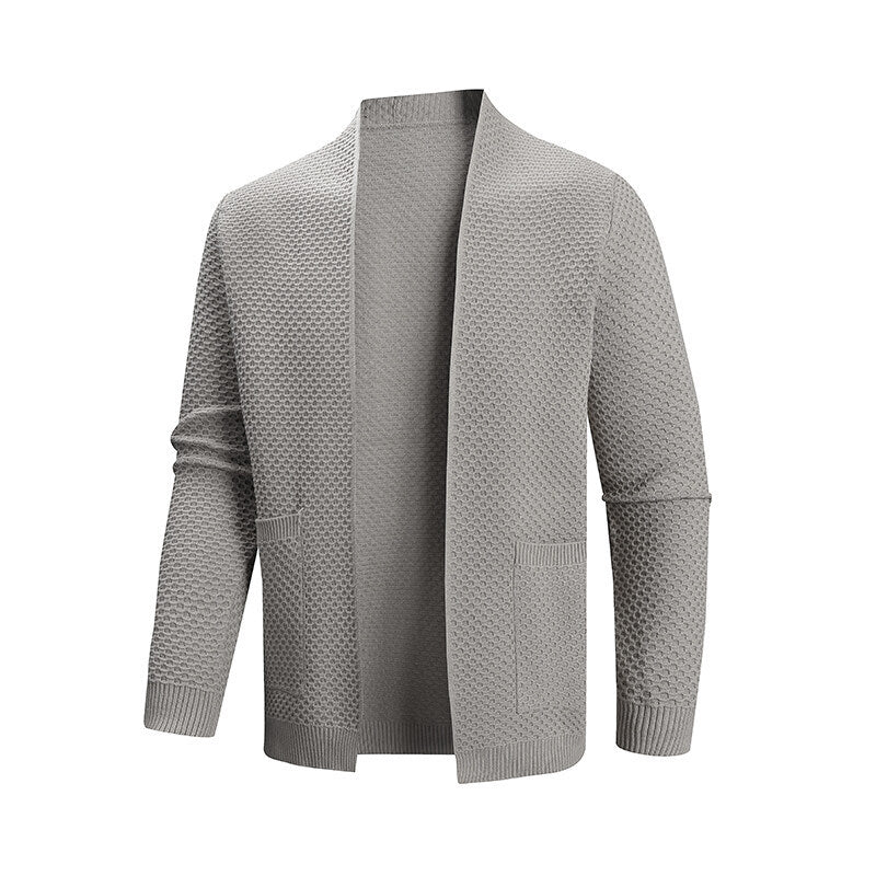 Herren Strickjacke mit strukturiertem Design und praktischen Taschen Krohn-e