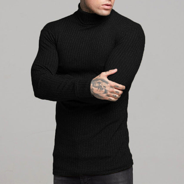 Herren modisches Langarmshirt mit Rollkragen Krohn-e