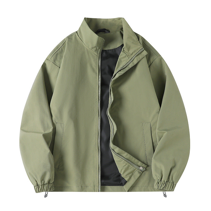 Herren lässige Windjacke mit hochabschließendem Kragen und praktischen Taschen Krohn-e