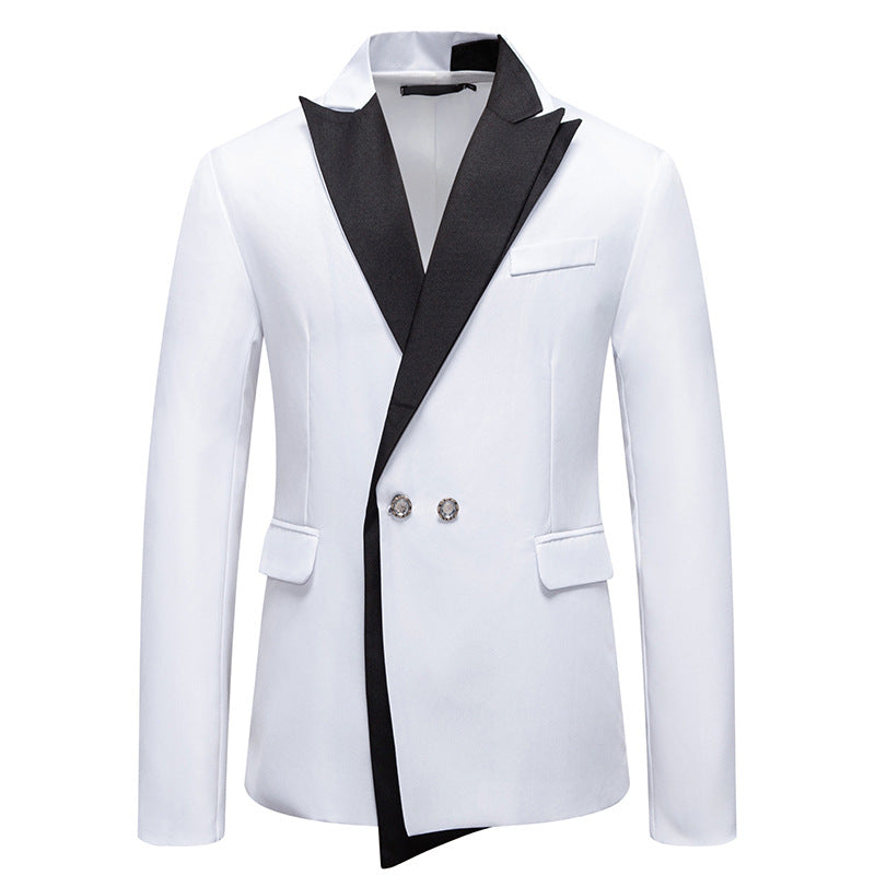 Herren Eleganter Smoking-Blazer mit kontrastreichem Revers Krohn-e